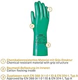 Uvex Nitril- / Chemikalienhandschuh - Hochwertiger Schutzhandschuh gegen chemische und mechanische Risiken - 7 - 2