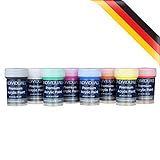 individuall Premium Acrylfarben Set – Farbset inkl. 8 Farben je 20 ml zum Malen für Anfänger, Kinder & Künstler – ideal für Holz, Leinwand, Stoff uvm. – Malfarben auf Wasserbasis – Made in Germany - 2