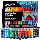 Mont Marte Acrylfarben -Set 24 Farben 36 ml perfekt für Künstler