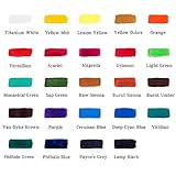 Mont Marte Acrylfarben-Set 24 Farben 36 ml, perfekt für Leinwand, Holz, Stoff, Leder, Karton, Papier, MDF und Basteln - 2