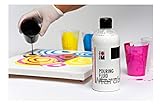 Marabu 12320016885 – Pouring Fluid Acrylmedium, Dünnflüssiges Medium für Gießanwendungen und Fließtechniken, verbessert die Verlaufseigenschaften von Acrylfarben, nicht vergilbend, 750 ml - 3