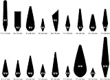 MALSPACHTEL – PROFI-SET mit 18 verschiedenen Formen und Größen, mit Edelstahl-Klinge + Buchenholzgriff, Malmesser, Palettmesser - 3