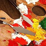 Jerbro 5pcs Malmesser Malspachtel Künstler Set für acryl und Öl Farbe Malen Schaber Edelstahl - 6