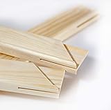 Generisch Keilrahmen Bausatz 2 cm Holzleisten Set selbst zusammenbauen ohne Leinwand (30 x 80) - 3