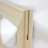 Generisch Keilrahmen Bausatz 2 cm Holzleisten Set selbst zusammenbauen ohne Leinwand (30 x 80) - 5
