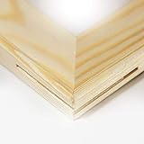 Generisch Keilrahmen Bausatz 2 cm Holzleisten Set selbst zusammenbauen ohne Leinwand (30 x 80) - 7