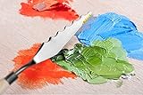 DESON 10 Stück Malmesser Malerspachtel Malerei Mischen Schaber Edelstahl Palettenmesser mit verschiedenen Forme Farbmischung Spachtel für Kreative Künstlerische Farbmischung Ölgemälde - 9