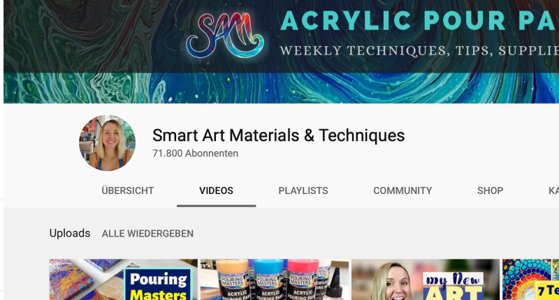 Namhafte-Youtuber-in-der-Pouring-Smart-Art-Materials-Techniques